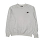 Mens White Nike  Crewneck Jumper