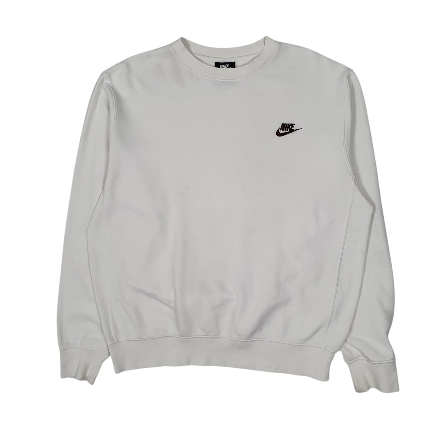 Mens White Nike  Crewneck Jumper