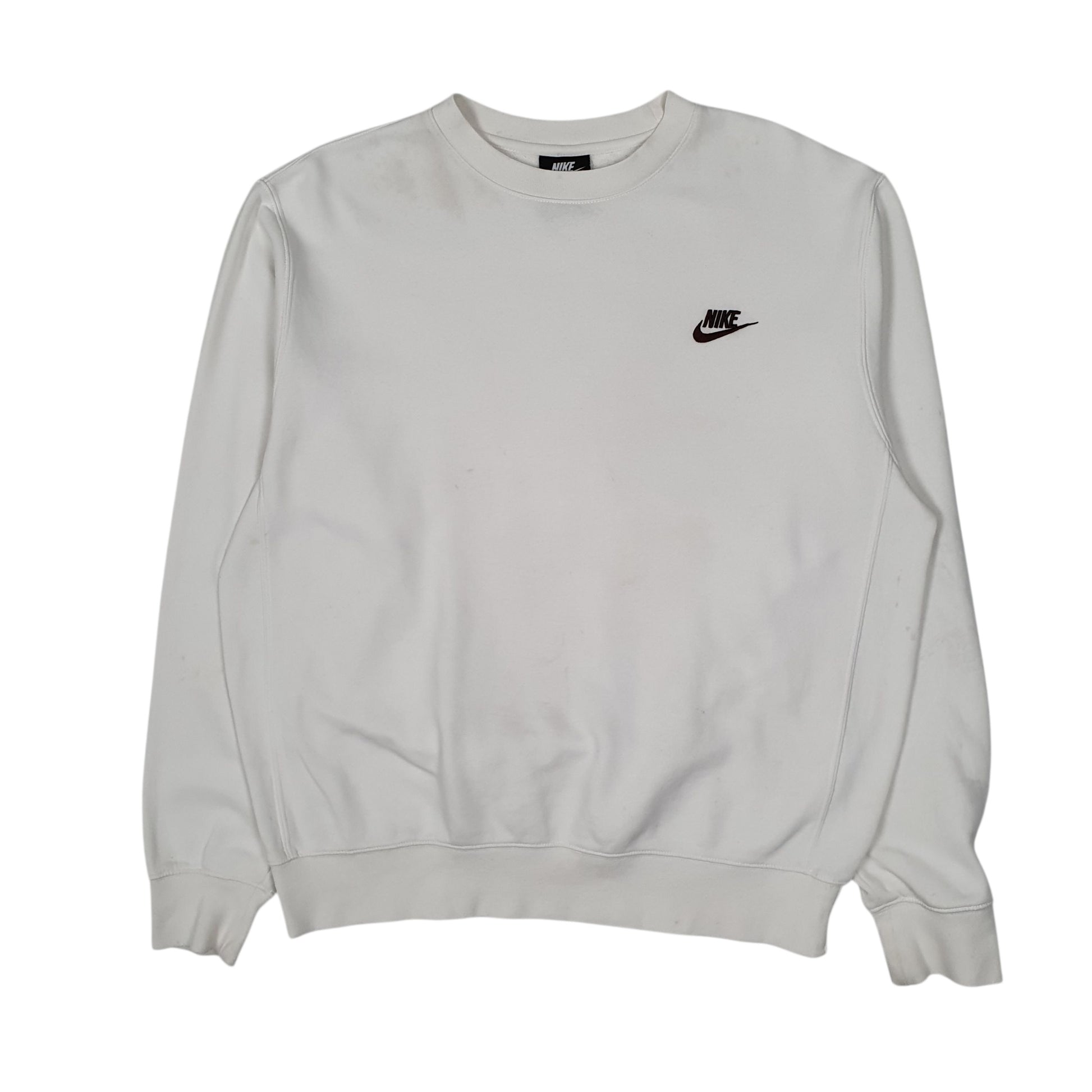 Mens White Nike  Crewneck Jumper