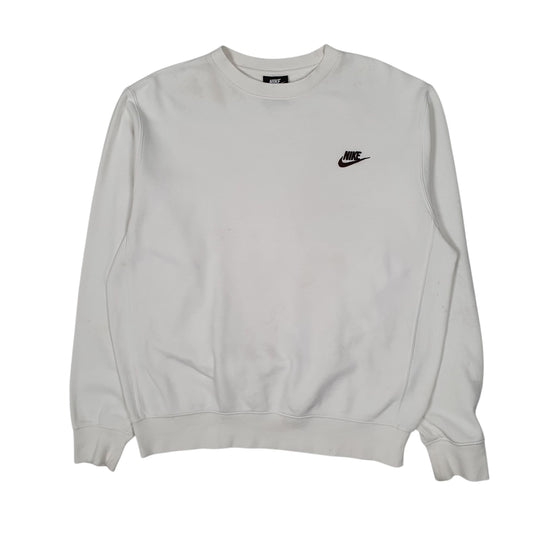 Mens White Nike  Crewneck Jumper