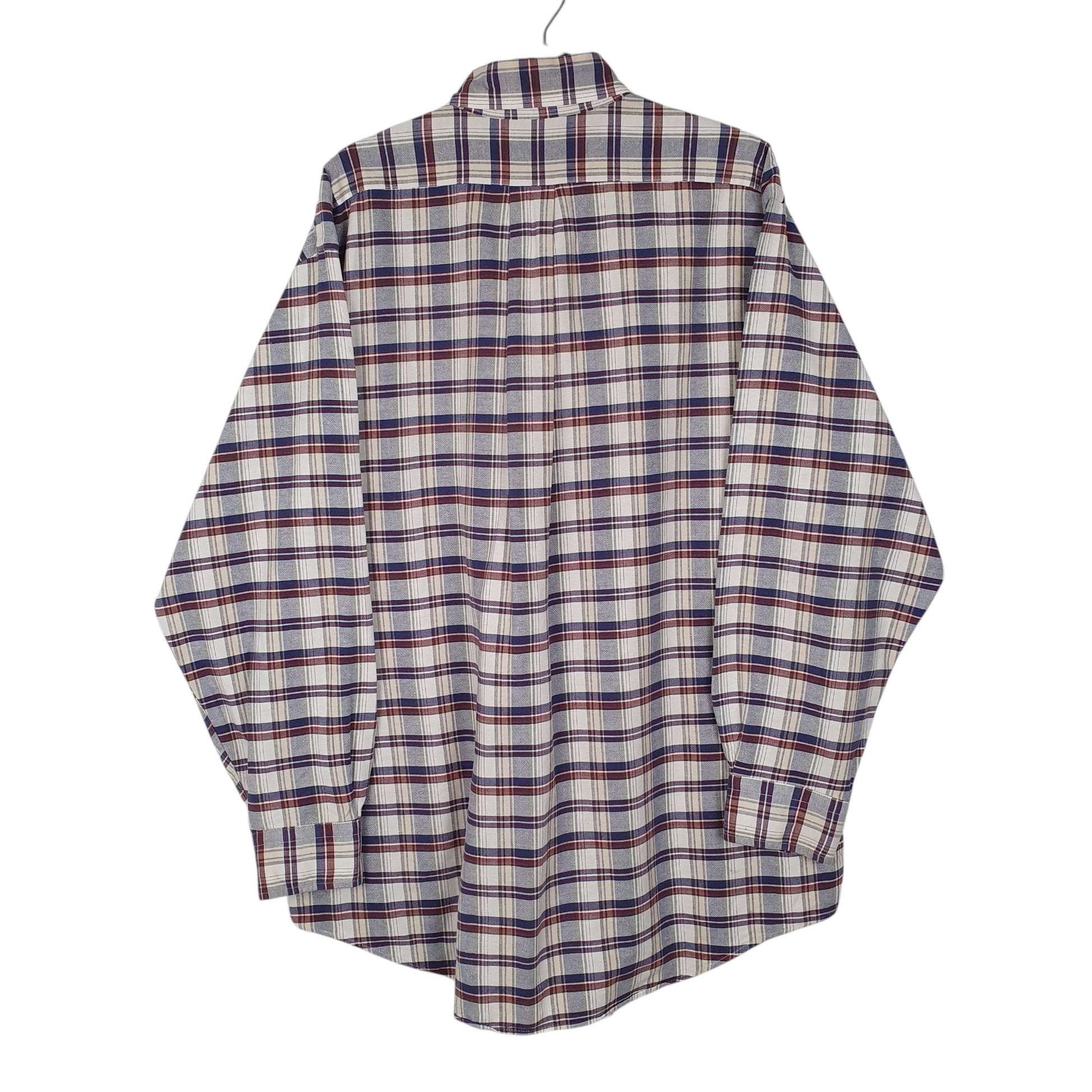 Mens Blue L.L.Bean Vintage 80s Made In USA  Shirt