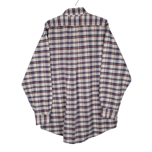 Mens Blue L.L.Bean Vintage 80s Made In USA  Shirt