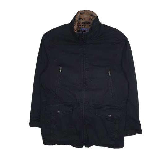 Mens Black Pendleton Padded Crewneck Coat