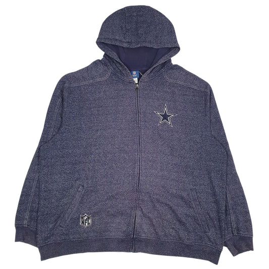Mens Blue Reebok Dallas Cowboys Full Zip Jumper