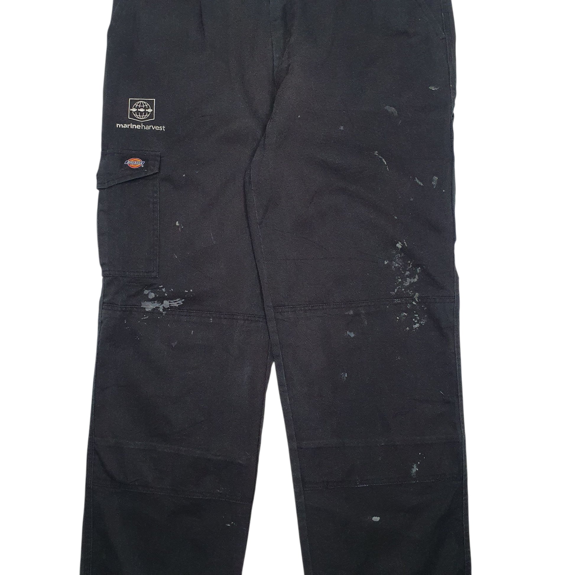Mens Black Dickies Workwear  Trousers