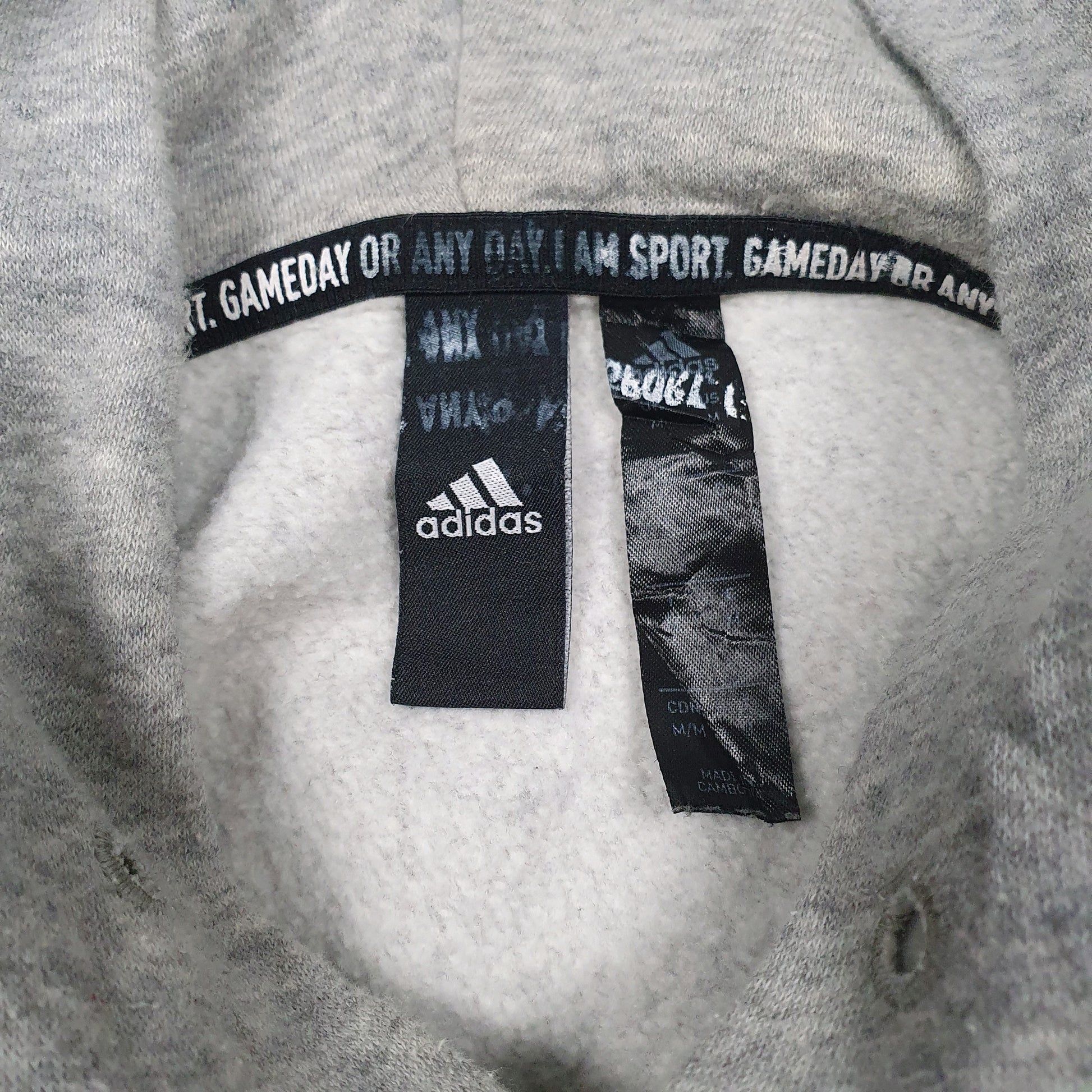 Mens Grey Adidas  Hoodie Jumper