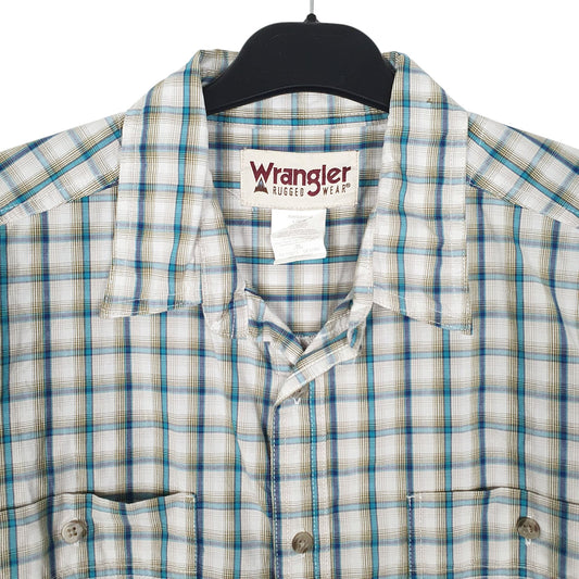 Mens White Wrangler Rugged Wear  Shirt