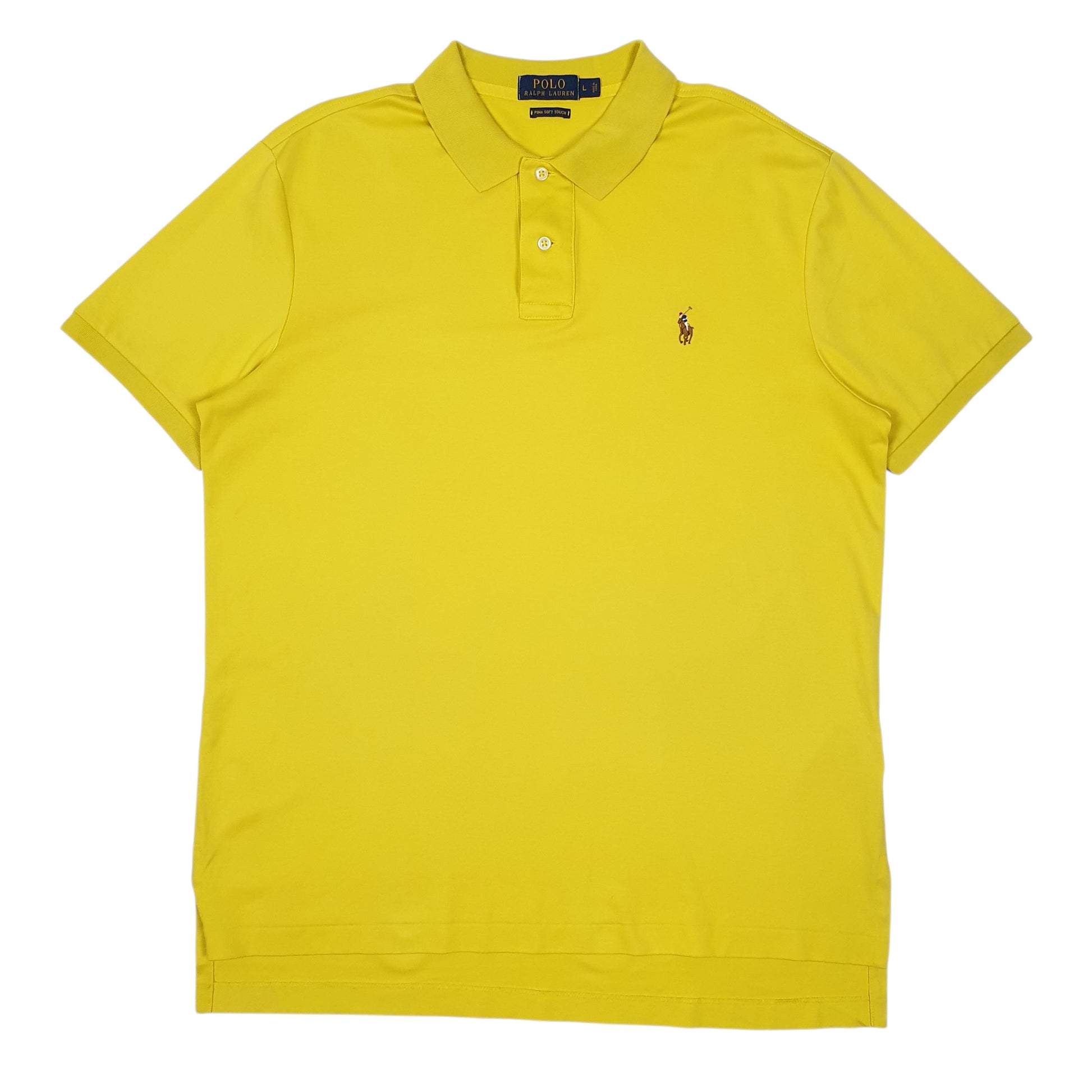 Mens Yellow Polo Ralph Lauren  Short Sleeve Polo Shirt
