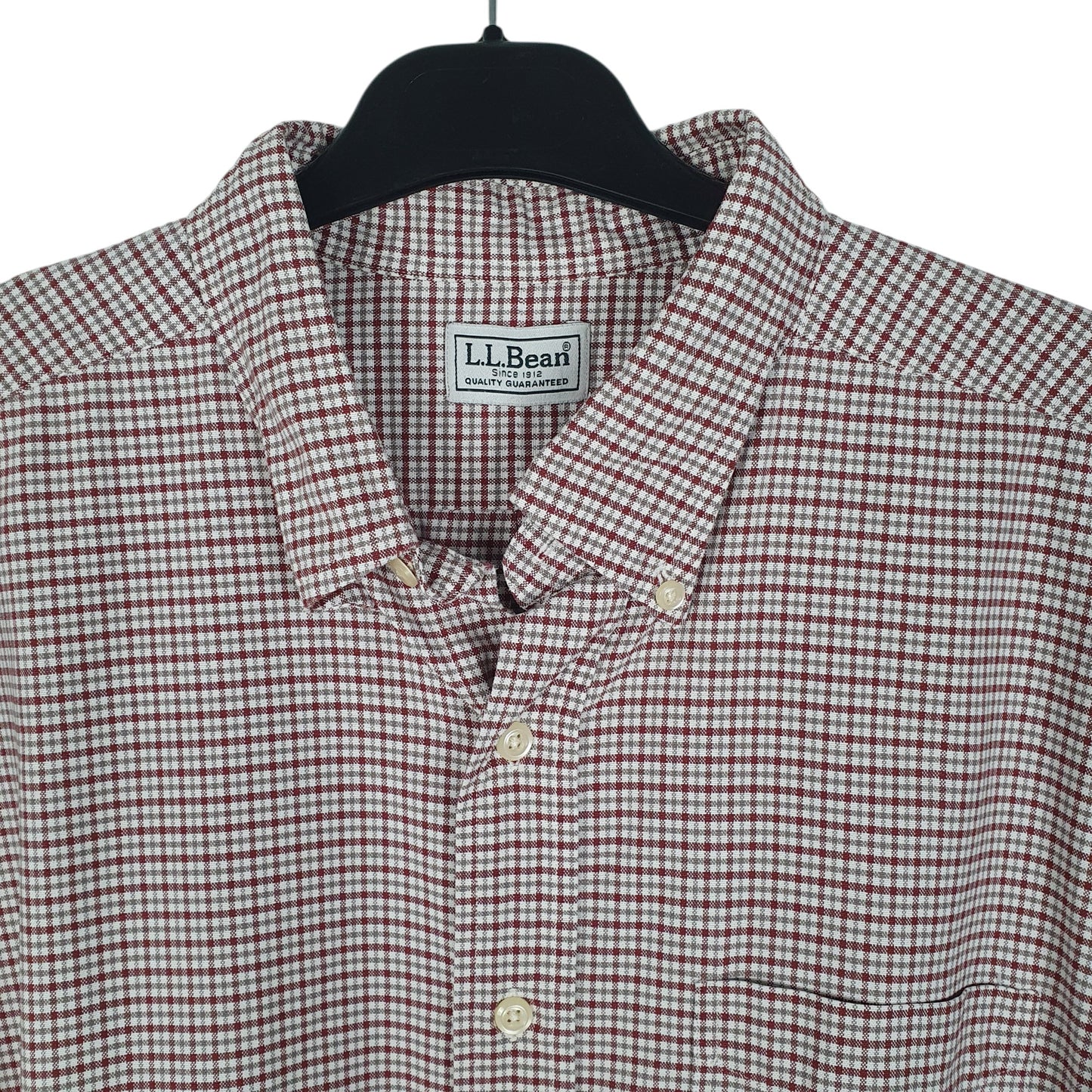 Mens Burgundy L.L.Bean   Shirt