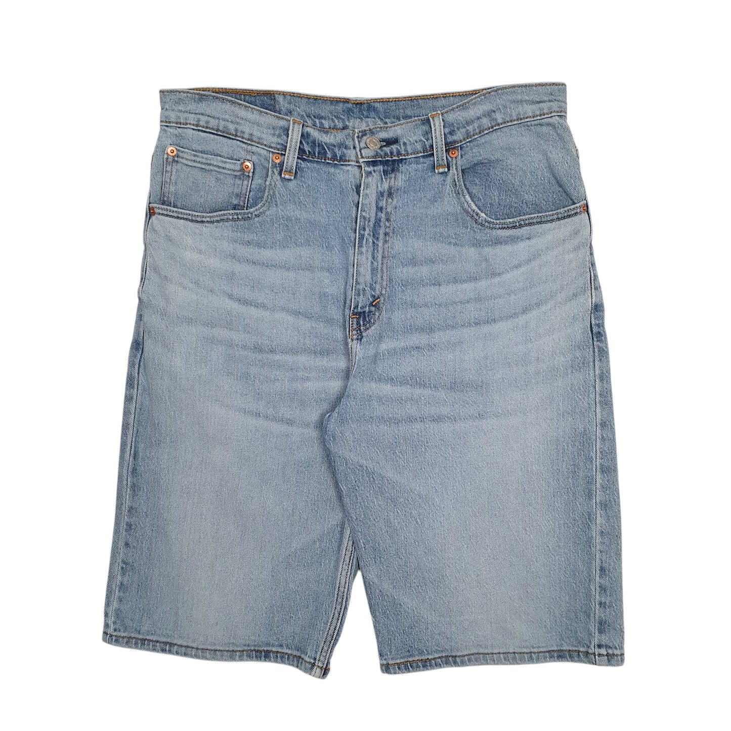 Mens Blue Levis 569 Denim Shorts
