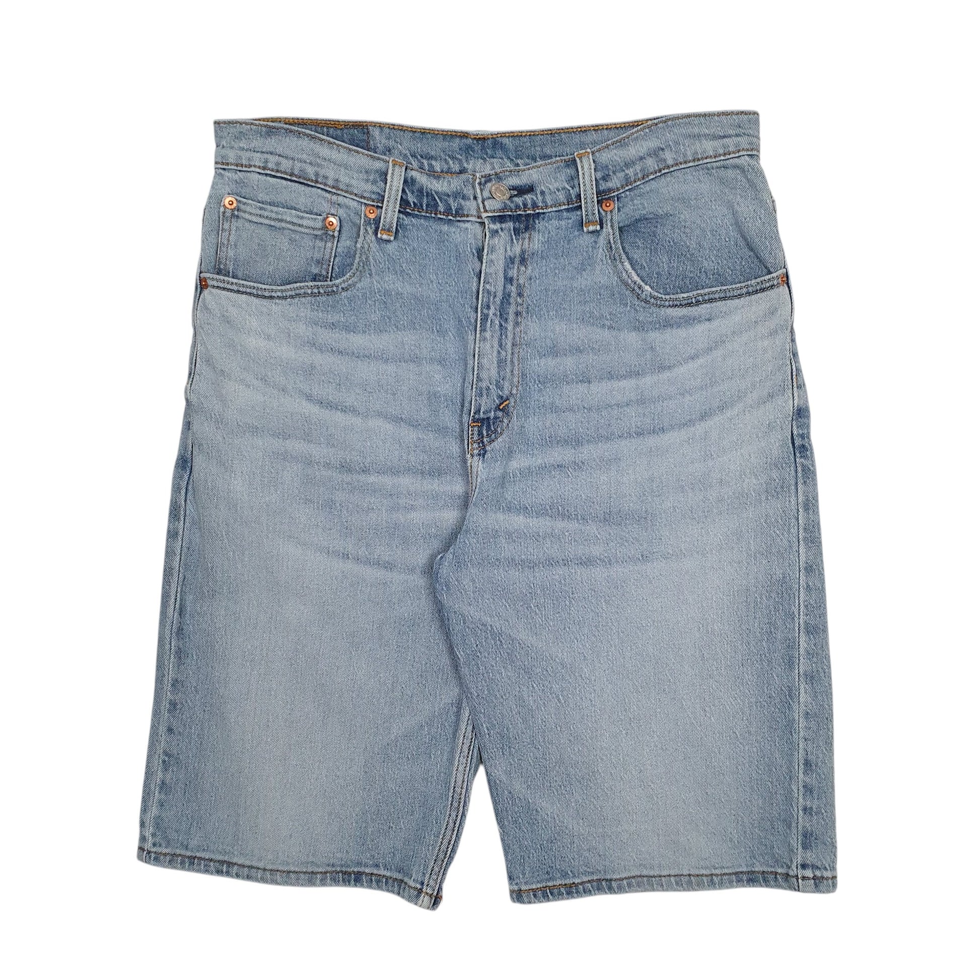 Mens Blue Levis 569 Denim Shorts