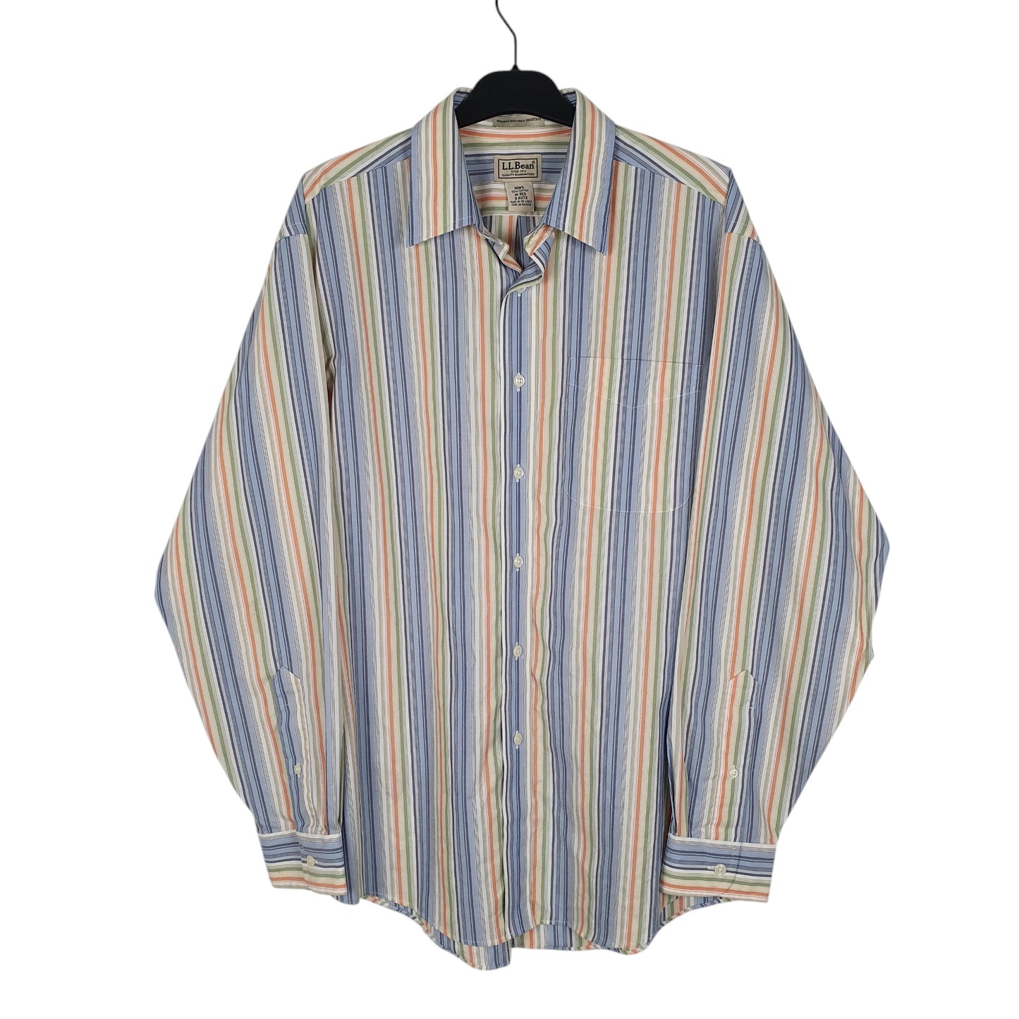 Mens Blue L.L.Bean  Long Sleeve Shirt