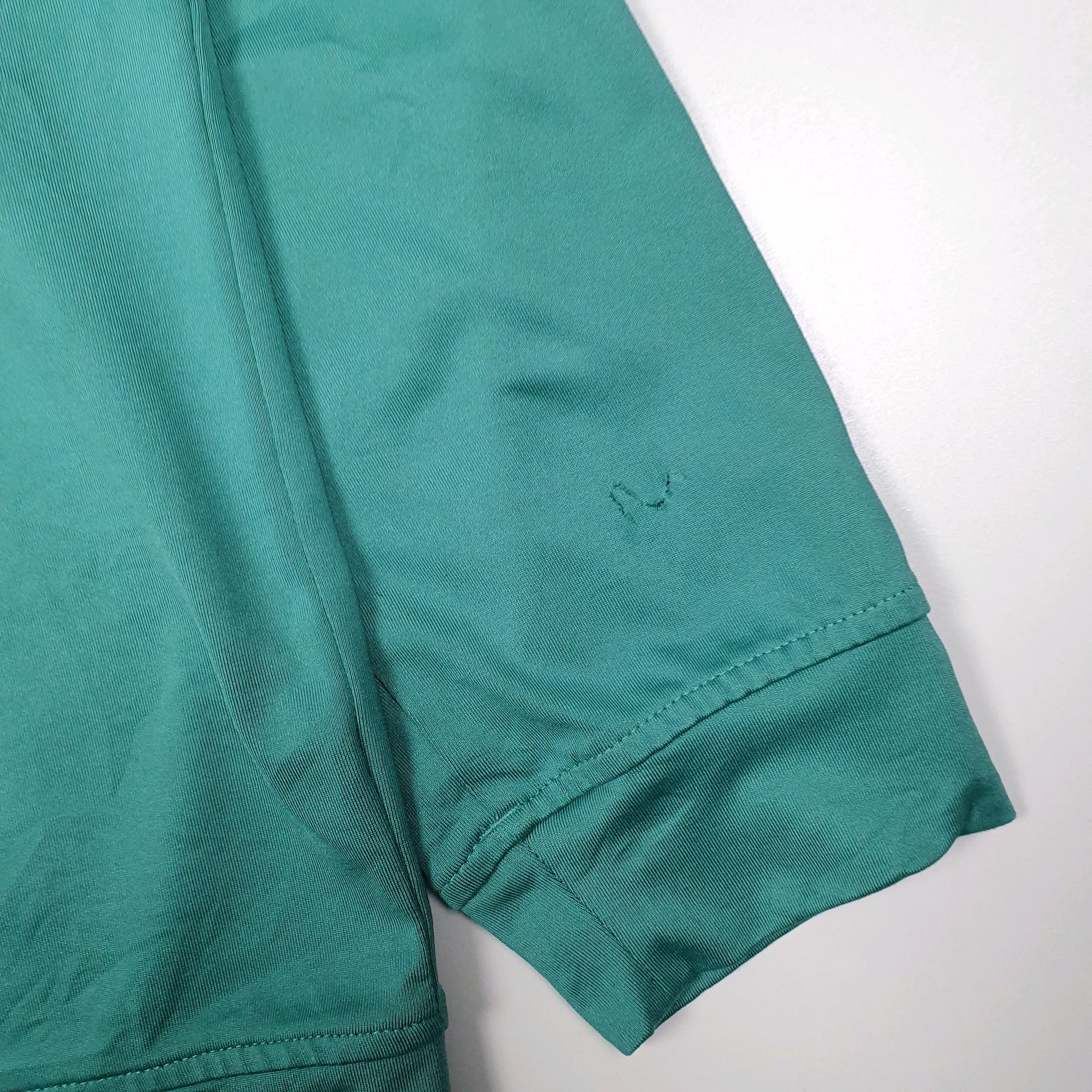 Mens Green Adidas Half Moon Links Golf Quarter Zip Jumper