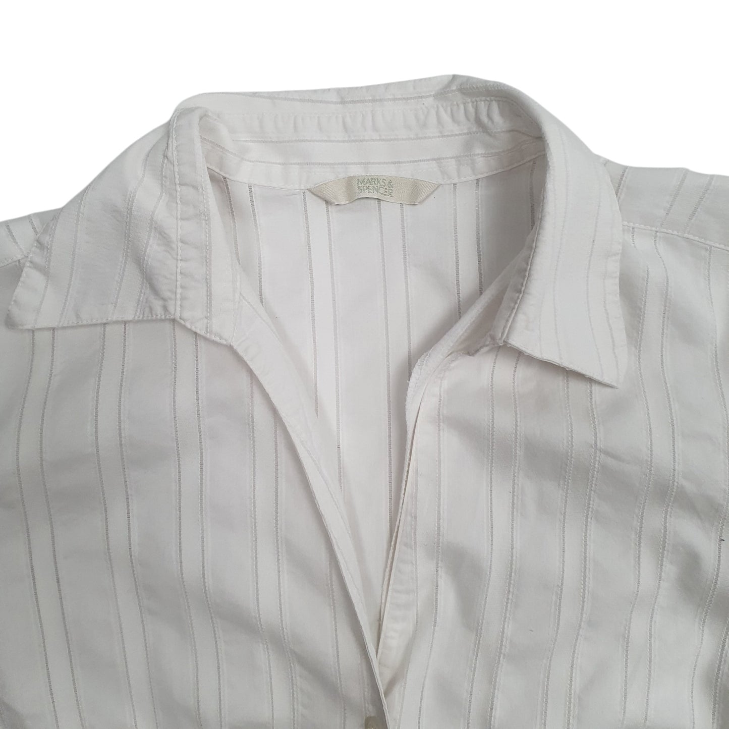 Womens White M&S Blouse  Shirt