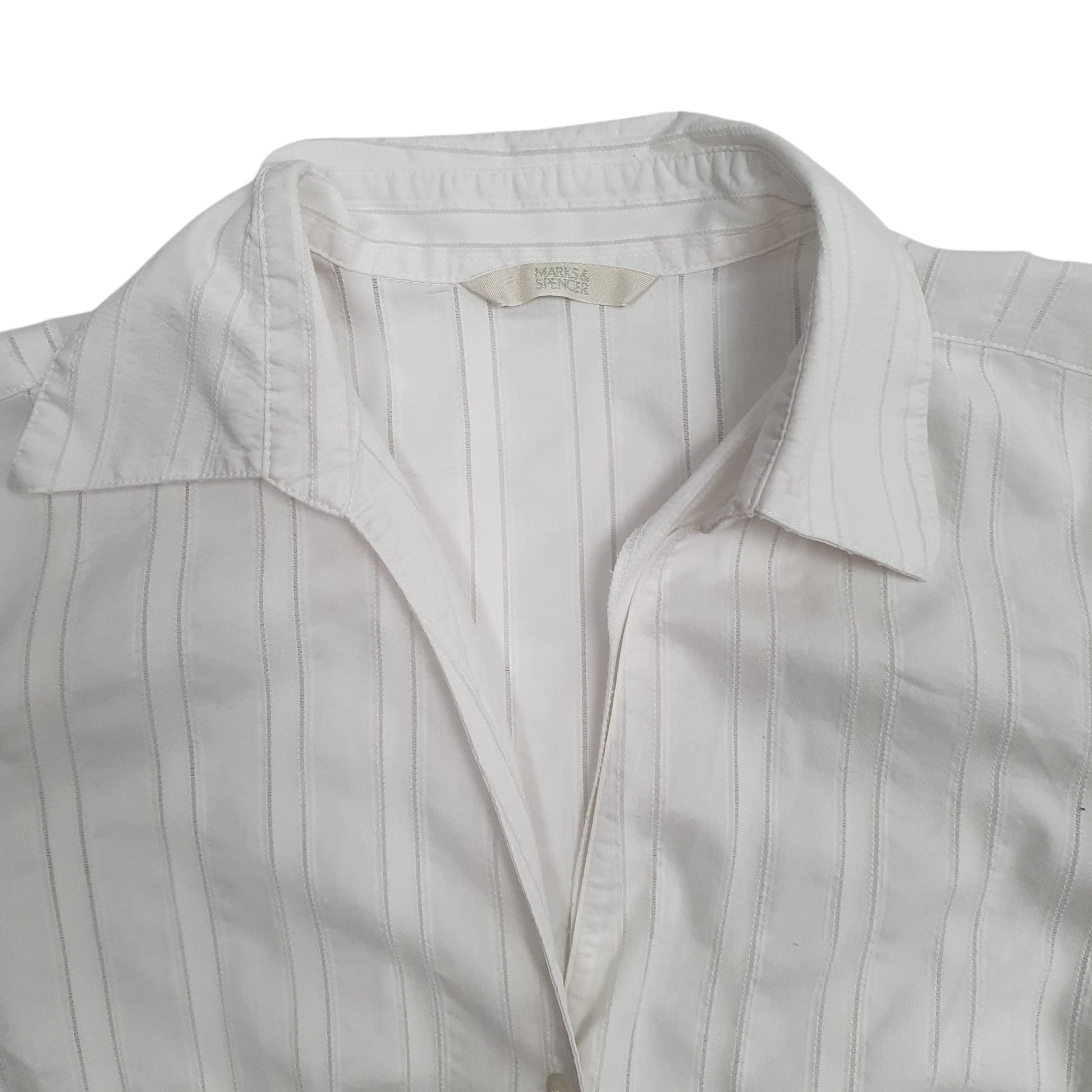 Womens White M&S Blouse  Shirt