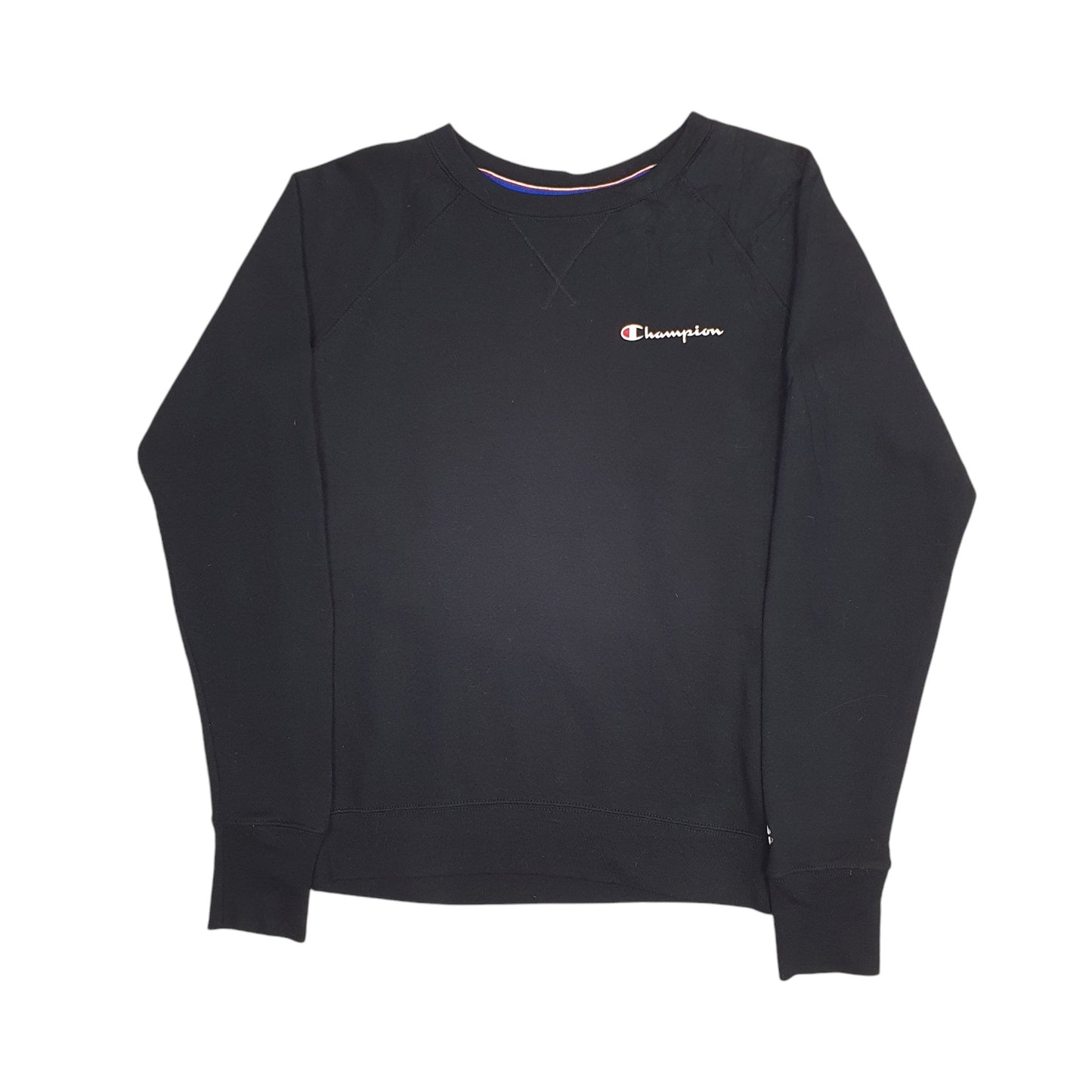 Mens Black Champion Lightweight Crewneck Jumper