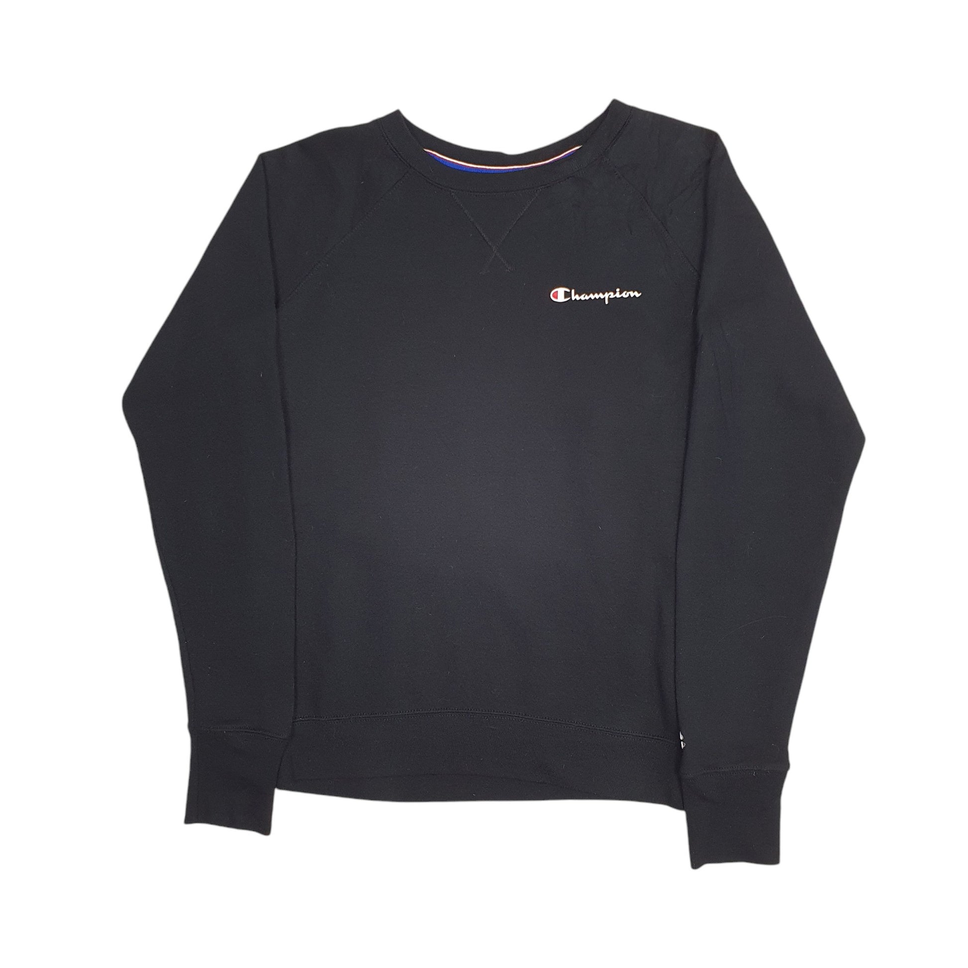 Mens Black Champion Lightweight Crewneck Jumper