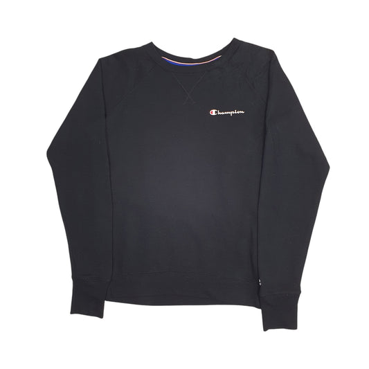 Mens Black Champion Lightweight Crewneck Jumper