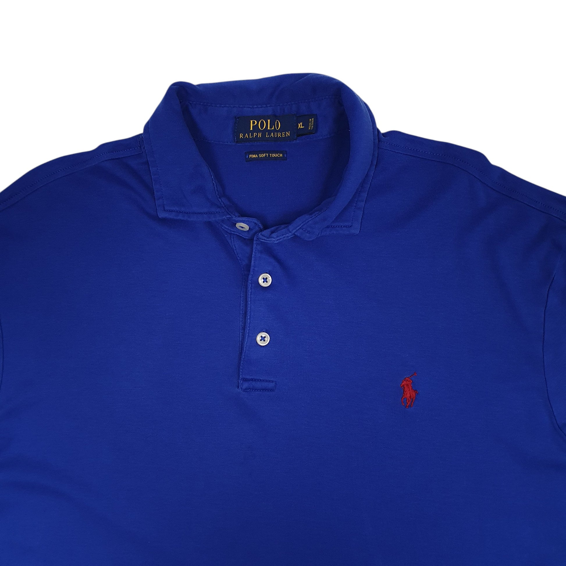 Mens Blue Polo Ralph Lauren Pima Soft Touch  Polo Shirt