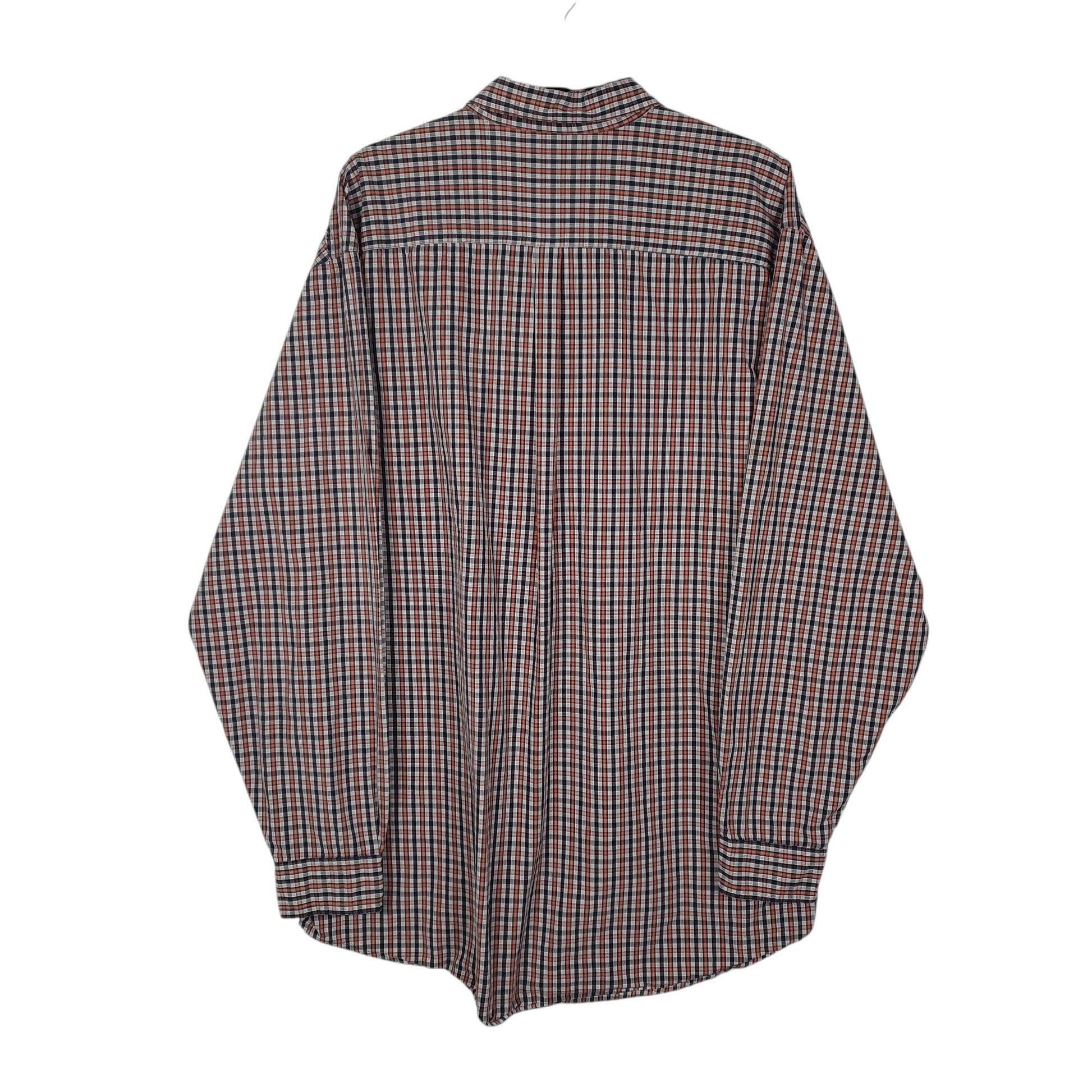 Mens Orange L.L.Bean Vintage 90s  Shirt