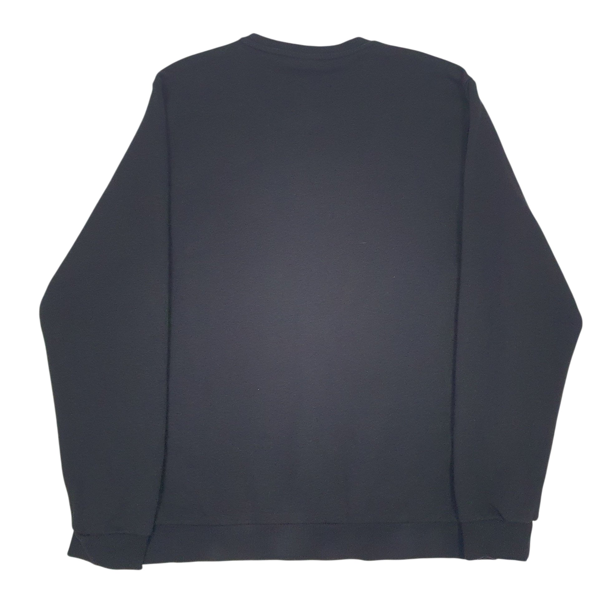 Mens Black Adidas Spellout Crewneck Jumper