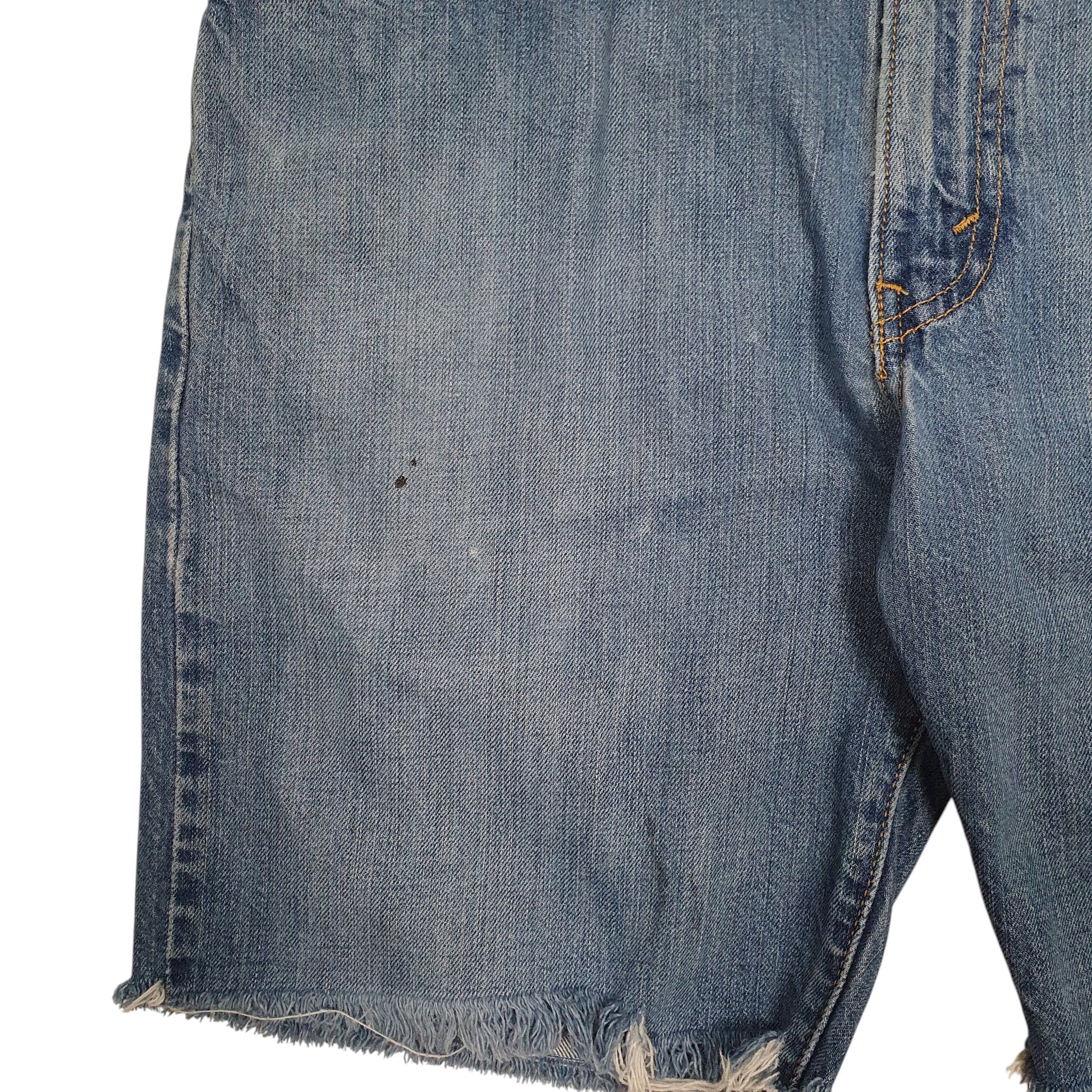 Mens Blue Levis 505  Shorts