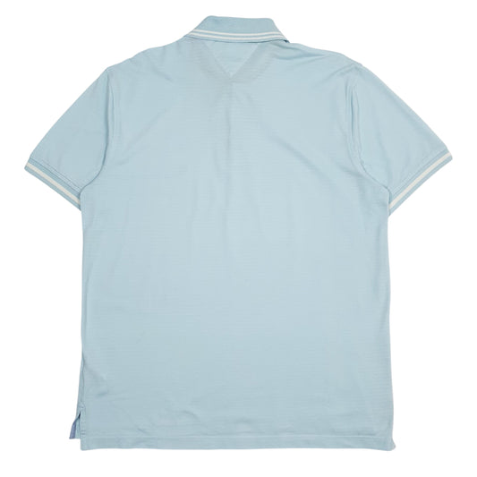 Mens Blue Tommy Hilfiger  Crewneck Polo Shirt