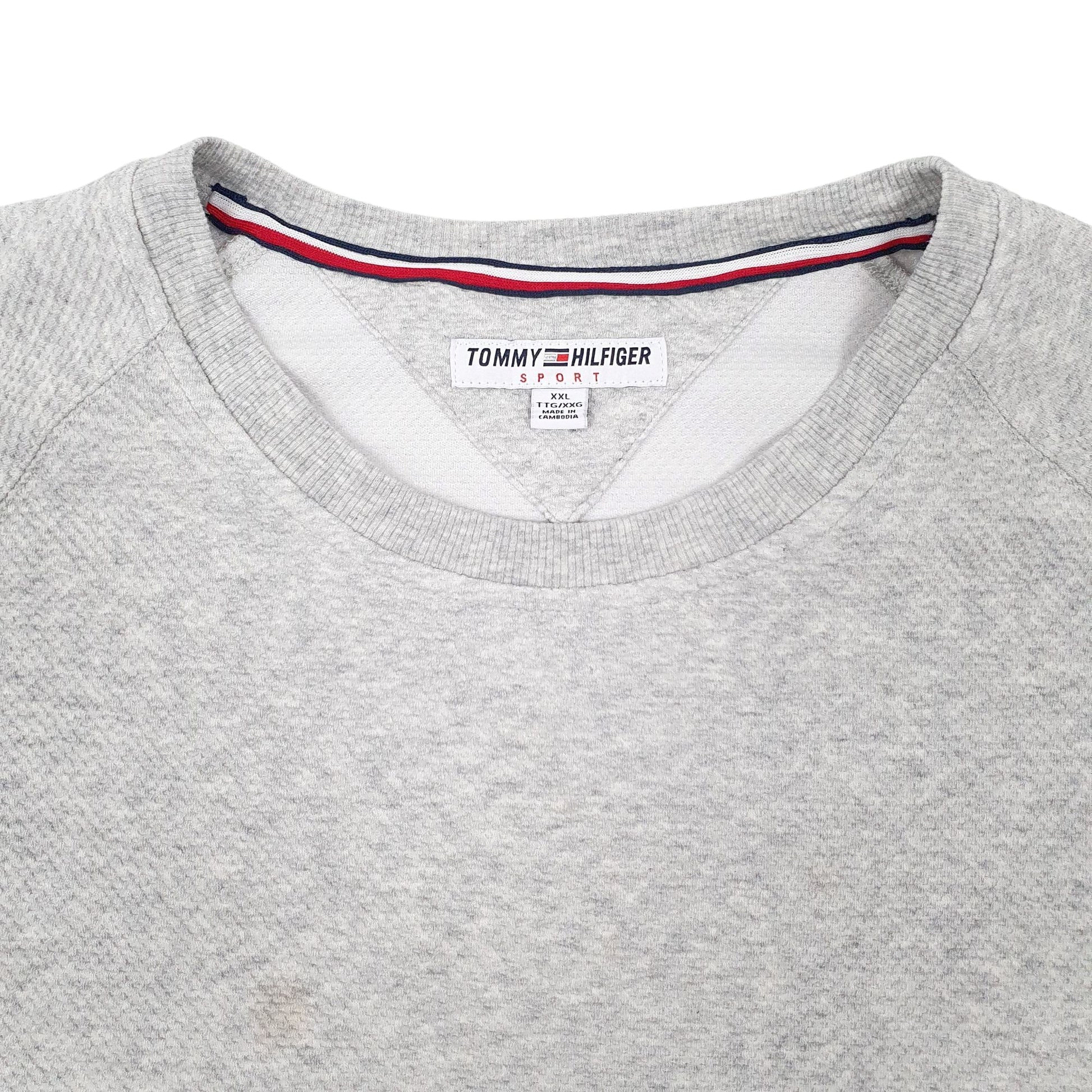 Mens Grey Tommy Hilfiger Sport Crewneck Jumper