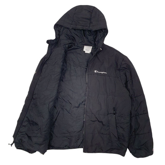 Mens Black Champion   Coat