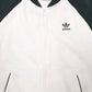 Mens White Adidas  Full Zip Jumper