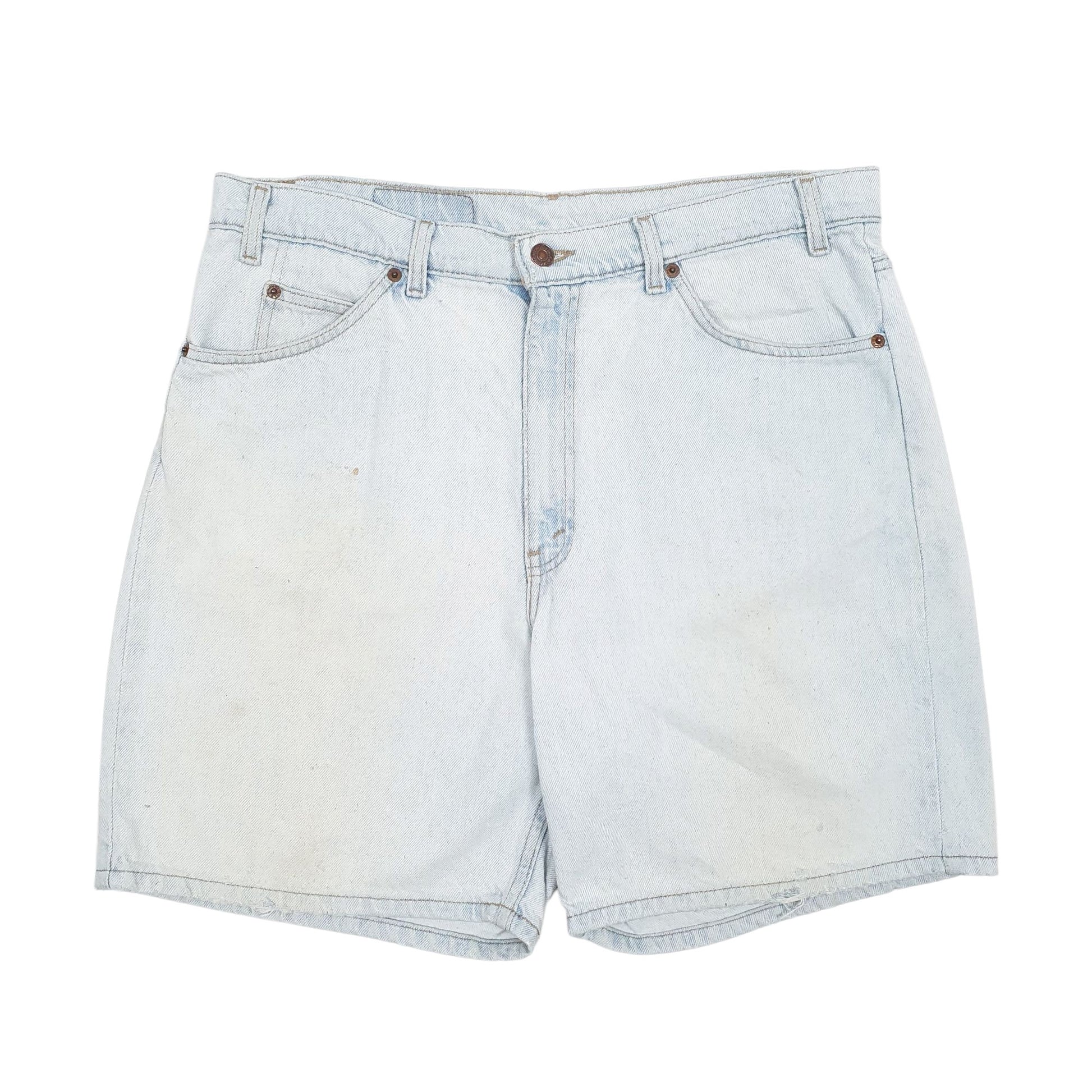 Mens Blue Levis Vintage Relaxed Fit Orange Tab Denim Shorts