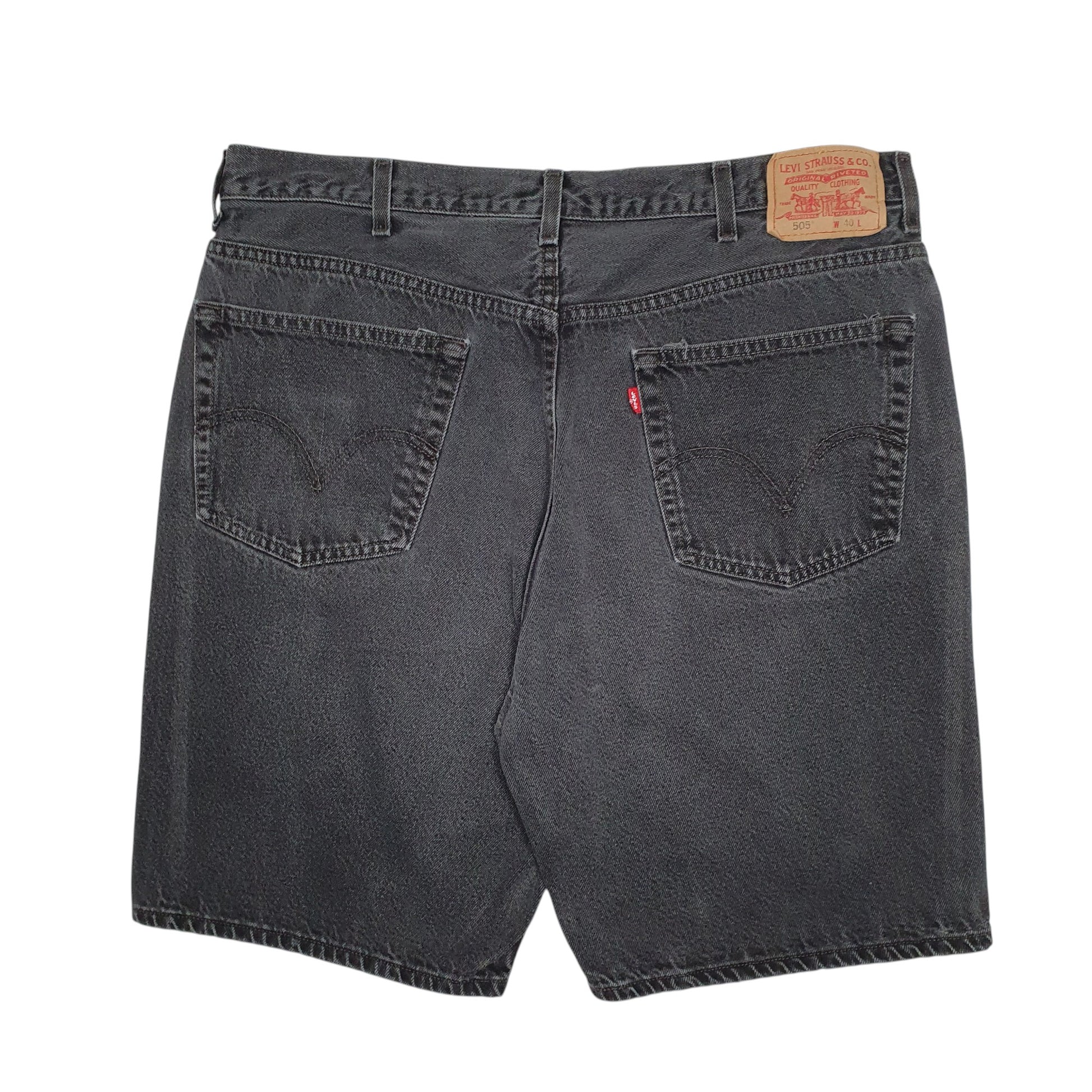 Mens Grey Levis 505 Vintage 00s  Shorts