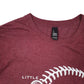 Mens Burgundy Gildan Dingers Softball  T Shirt
