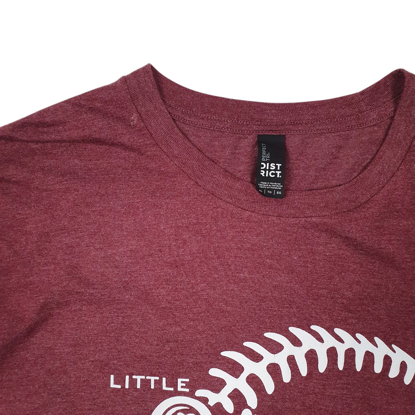 Mens Burgundy Gildan Dingers Softball  T Shirt