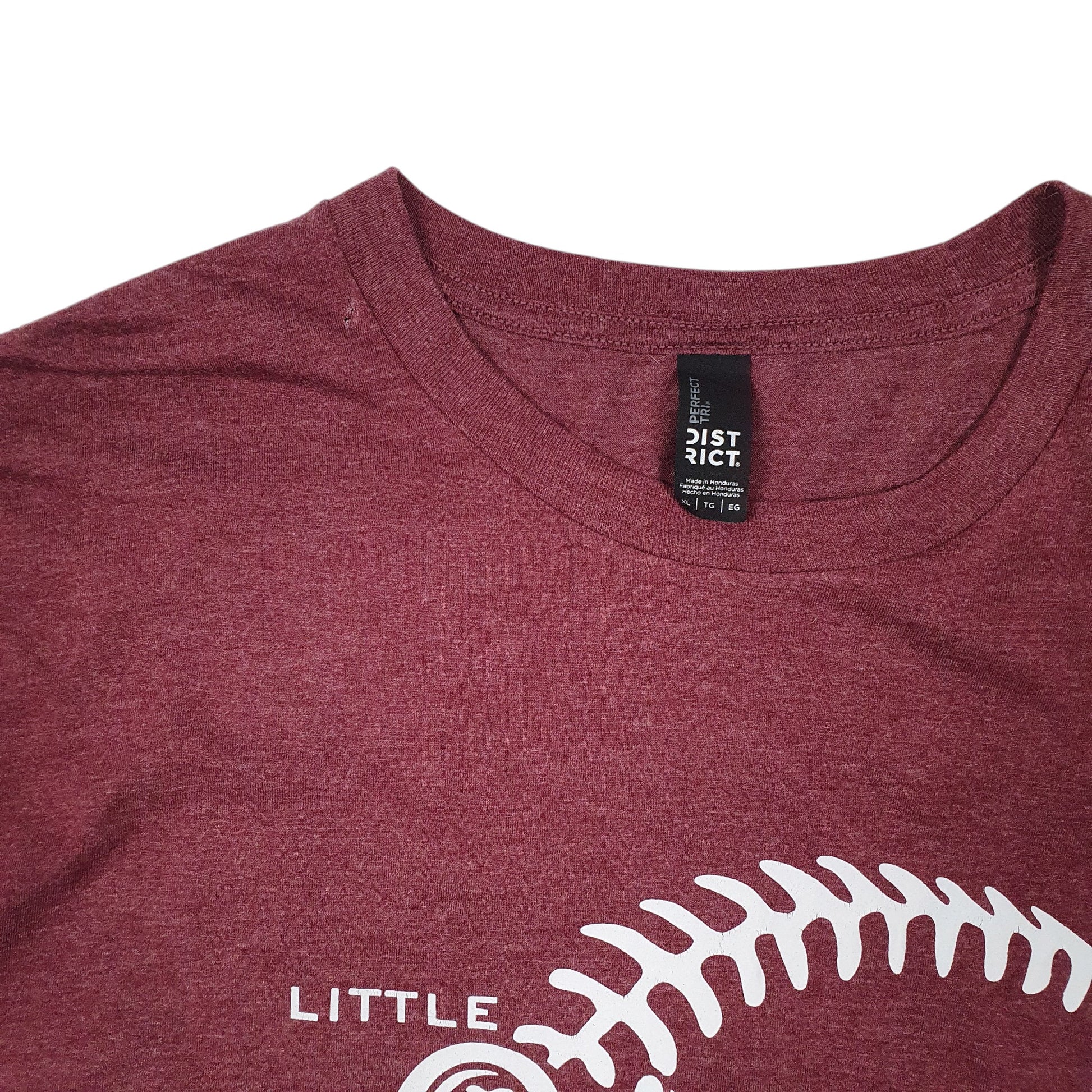 Mens Burgundy Gildan Dingers Softball  T Shirt