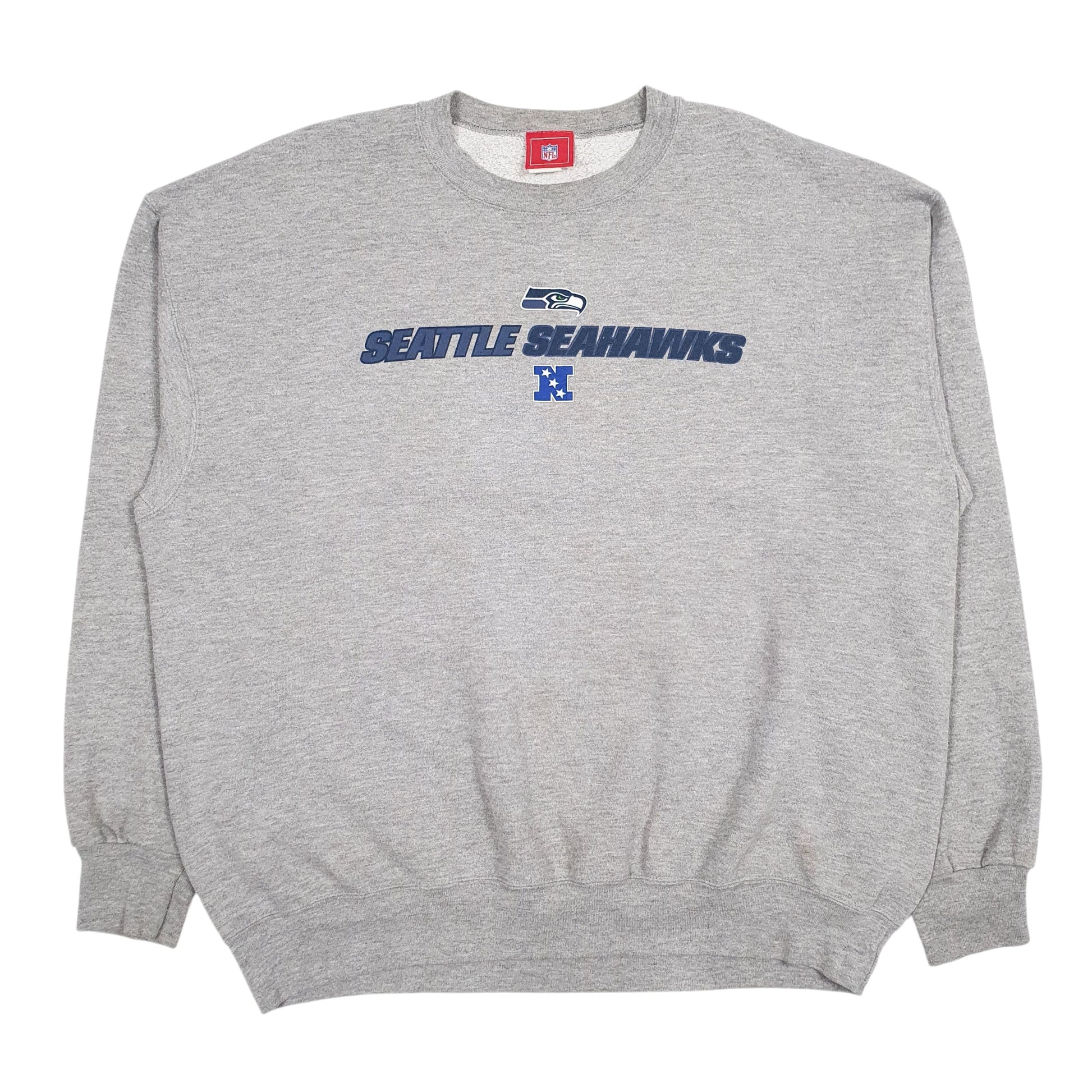 Mens Grey NFL Seattle Seahawks Crewneck Jumper