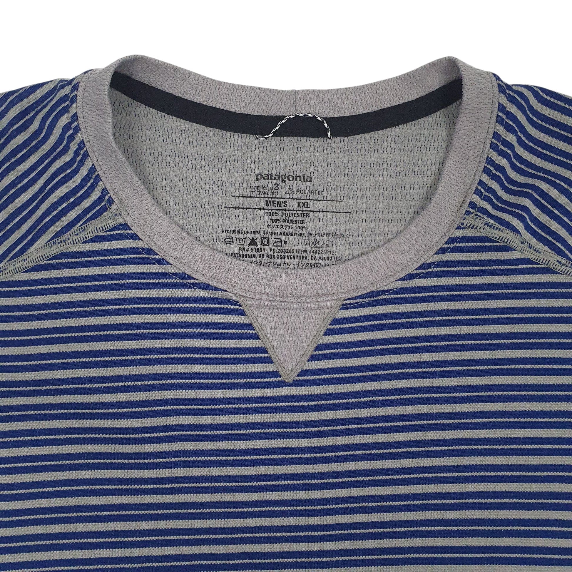 Mens Grey Patagonia Capilene Stretch  T Shirt