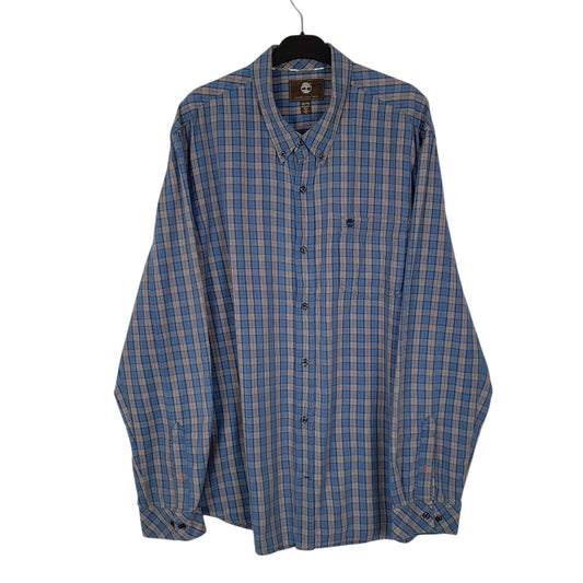 Mens Blue Timberland  Long Sleeve Shirt