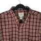 Mens Burgundy L.L.Bean   Shirt