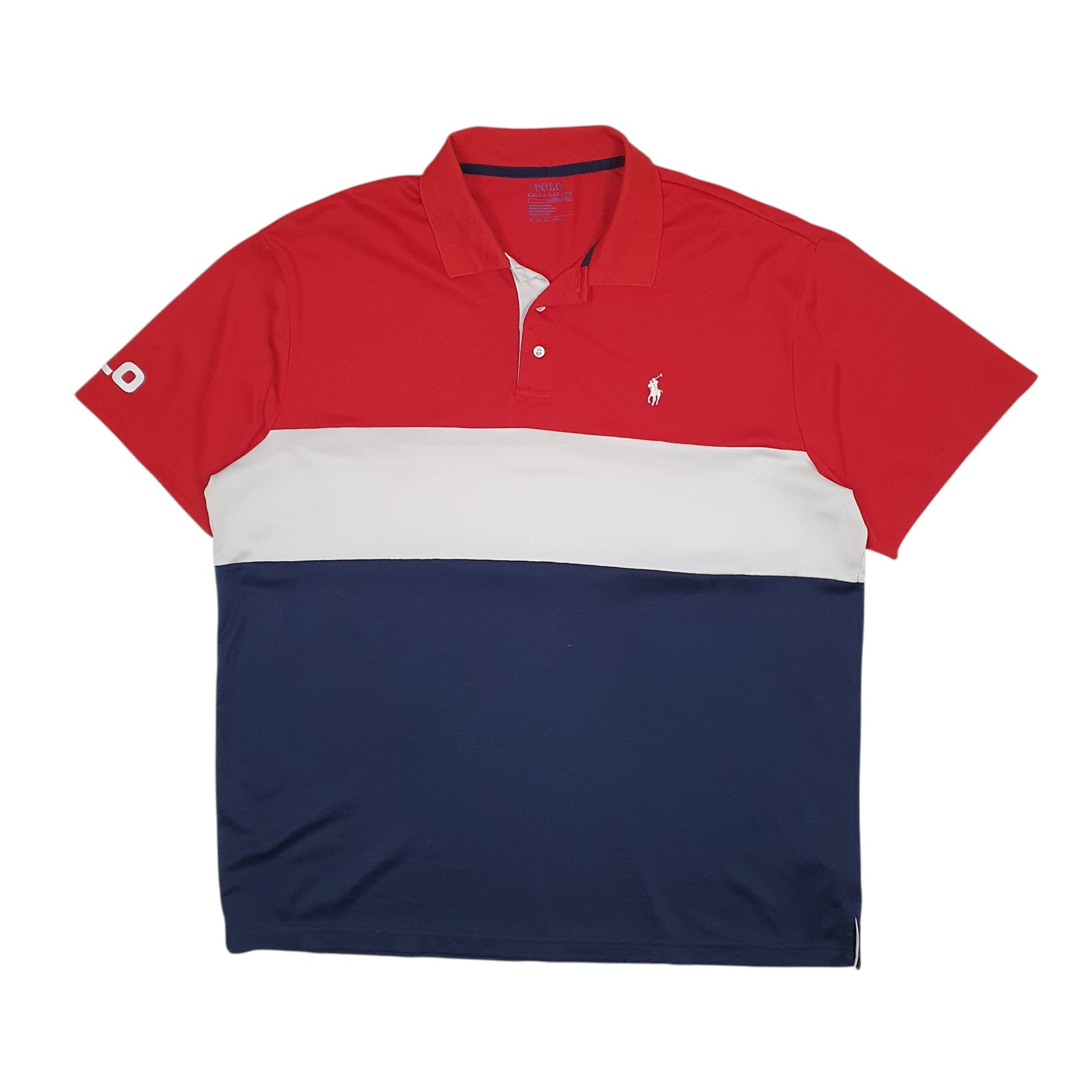 Mens Navy Polo Ralph Lauren Performance Short Sleeve Polo Shirt