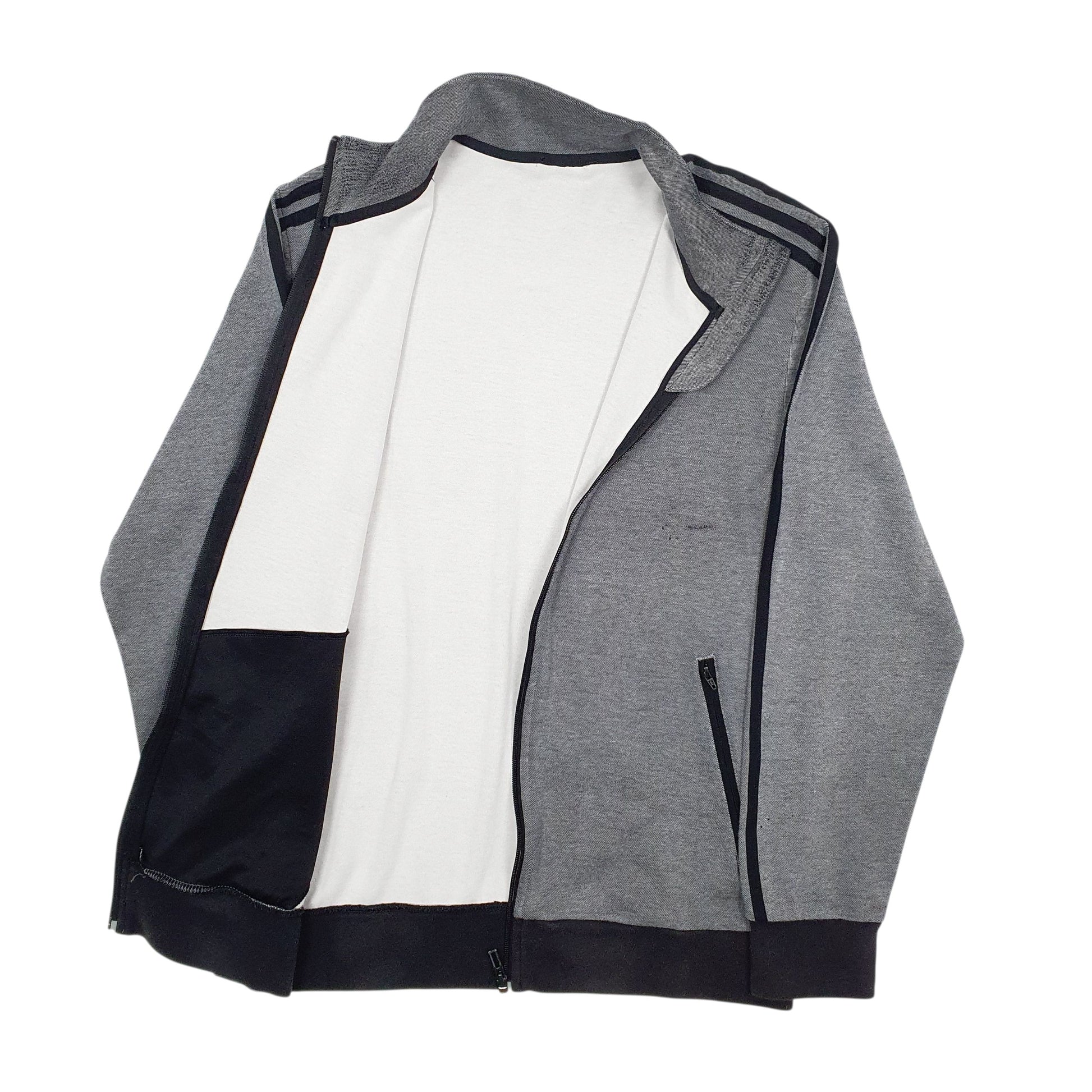 Mens Grey Adidas  Full Zip Jumper