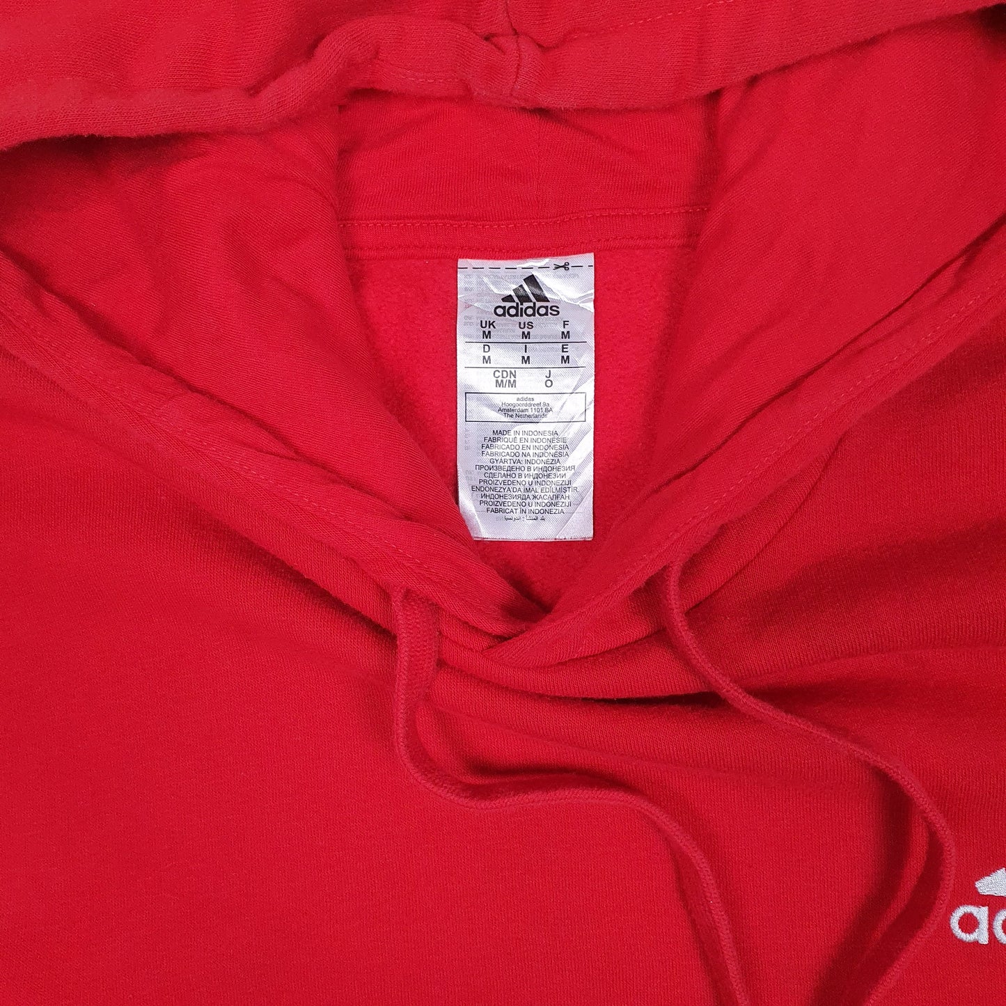 Mens Red Adidas  Hoodie Jumper