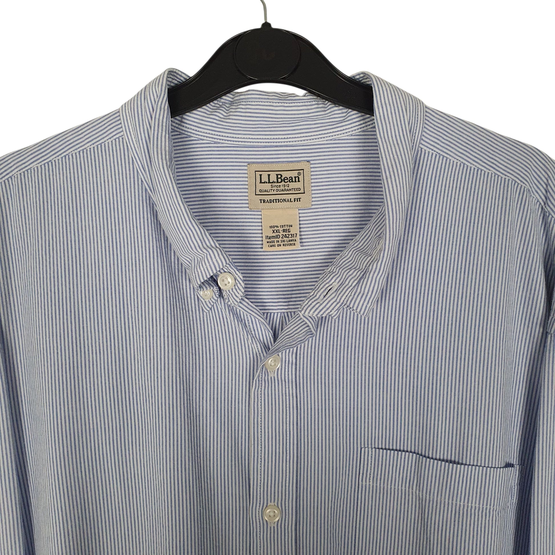 Mens Blue L.L.Bean   Shirt