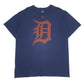 Mens Navy Majestic MLB Detroit Tigers Short Sleeve T Shirt