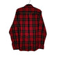 Mens Red L.L.Bean Thick Plaid Flannel  Shirt