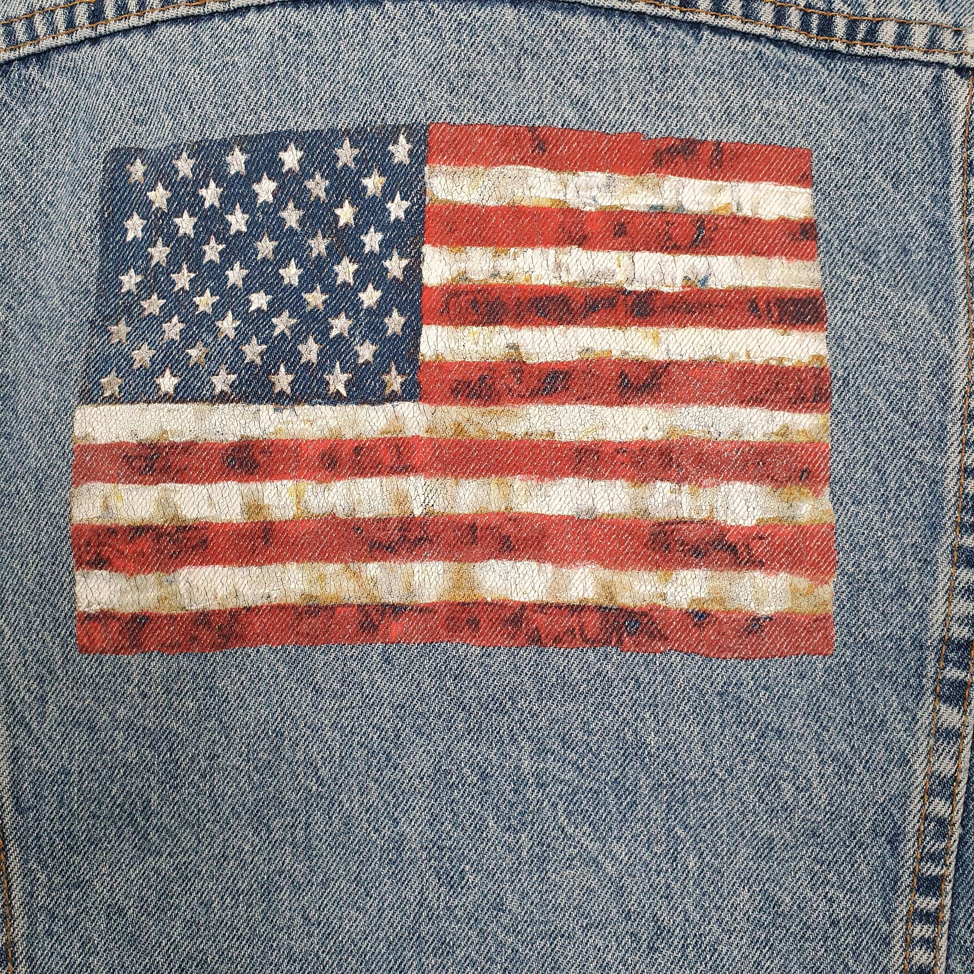 Mens Blue Levis Vintage 1990s Type 3 Trucker USA  Coat