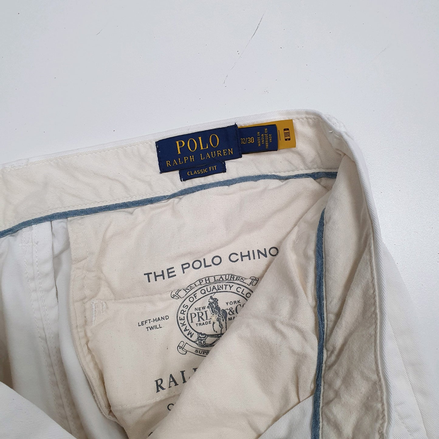 Mens White Polo Ralph Lauren  Crewneck Trousers