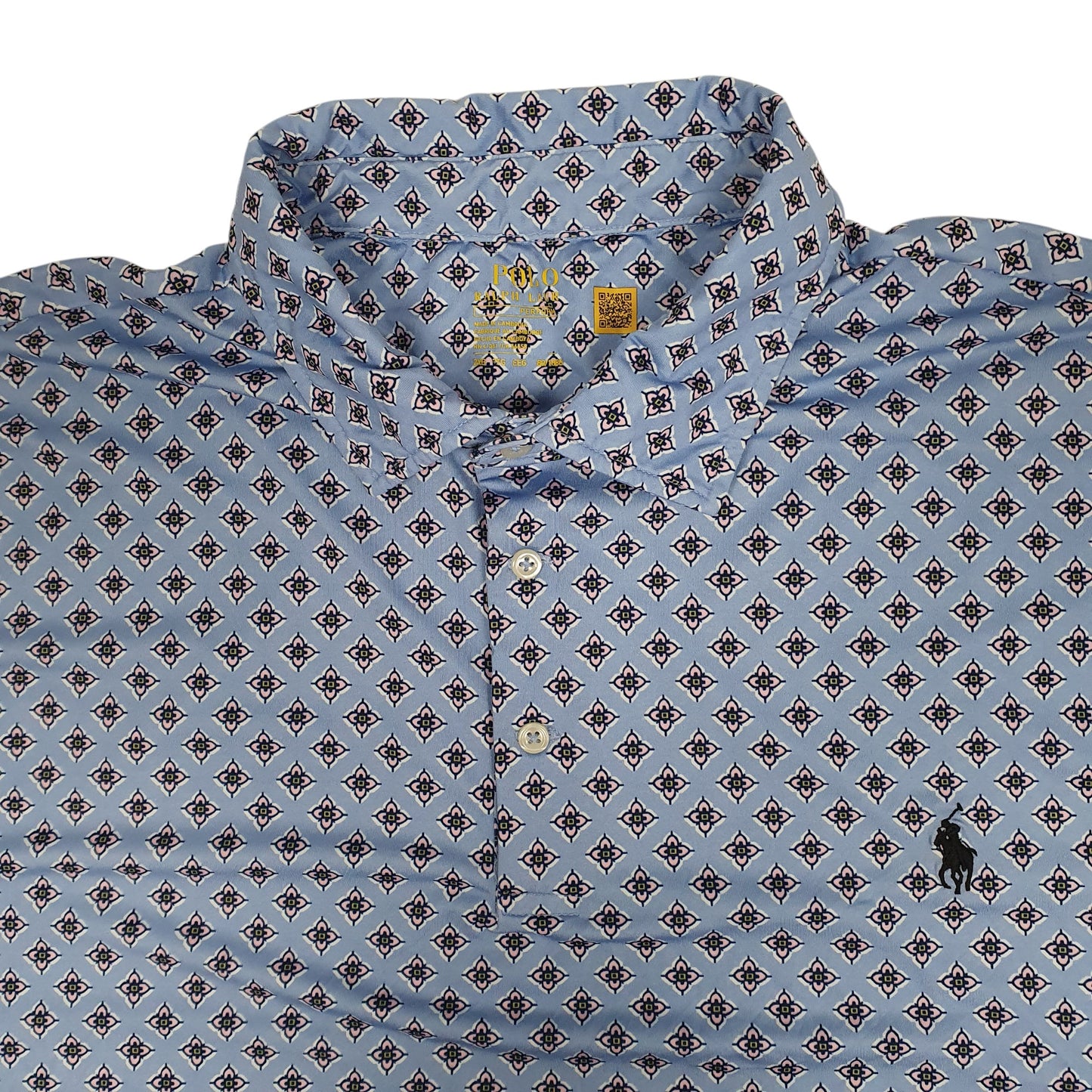 Mens Blue Polo Ralph Lauren Performance  Polo Shirt