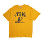 Mens Yellow NBA Indiana Pacers Basketball Short Sleeve T Shirt