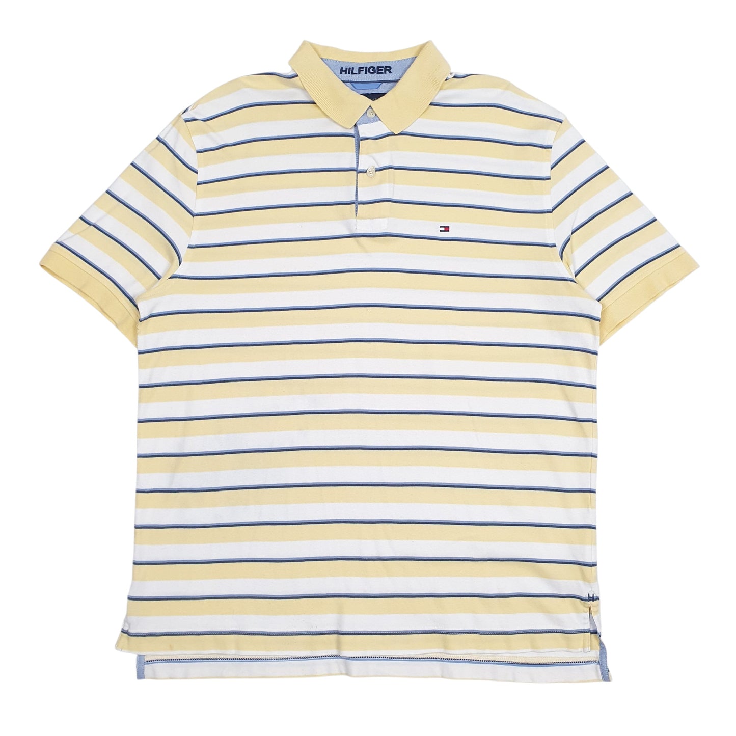 Mens Yellow Tommy Hilfiger  Short Sleeve Polo Shirt